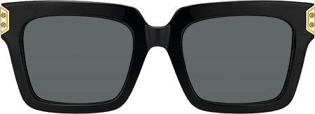 Daiane - Square Black Sunglasses
