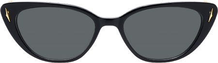 As If - Cat Eye Black Sunglasses