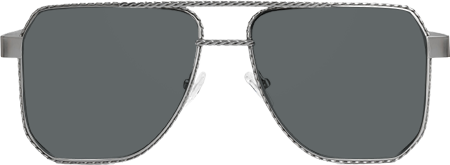 Fidelina - Aviator Silver Sunglasses