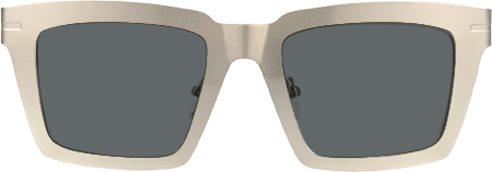 Arnal - Rectangle Silver Sunglasses