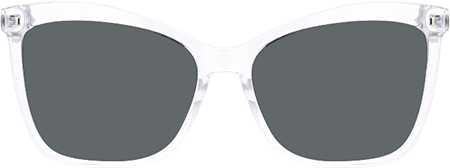 Libby Crystal Clear Distinctive Full-Frame Sunglasses