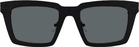 Arnal - Rectangle Black Sunglasses