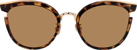 Retro Bohemian Tortoiseshell Round Cat-Eye Sunglasses