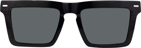 Kenty - Thick Frames Eclectic Black Sunglasses