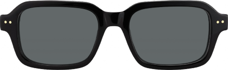 Narges - Rectangle Black Sunglasses