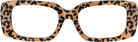 Jonas Rectangle Leopard Color Frame Glasses for Women | Zeelool
