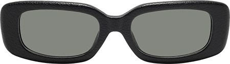 HideShades - Rectangle Black Sunglasses