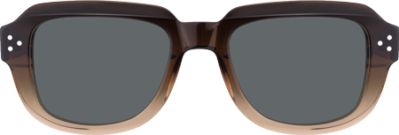 Hale - Rectangle Brown Sunglasses