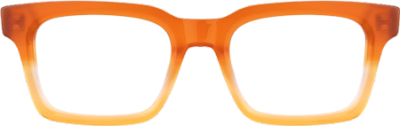 Vivienne - Rectangle Orange Eyeglasses
