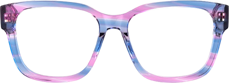 Daphne - Rectangle Pink/Blue Eyeglasses