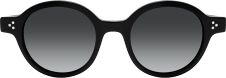 Obsidian - Round Black Sunglasses