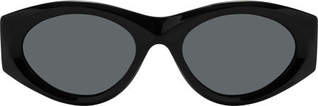 Aura - Cat Eye Black Sunglasses