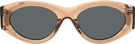 Aura - Cat Eye Champagne Sunglasses
