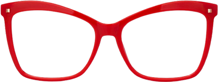 Libby - Trendy Butterfly Red Eyeglasses