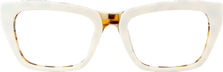 Lola - Rectangle Yellow Eyeglasses