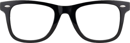 Nadia - Rectangle Black Eyeglasses