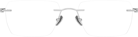 Glaze - Rectangle Silver Eyeglasses