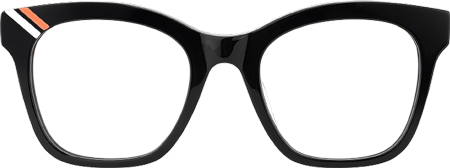 Vera - Square Black Eyeglasses