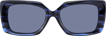 Stratus - Rectangle Blue Sunglasses