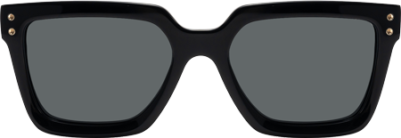 Cavalier - Rectangle Black Sunglasses