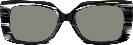 Stratus - Rectangle Black Sunglasses