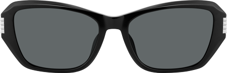 Flicker - Geometric Black Sunglasses