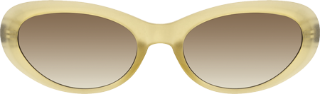 Phantom - Oval Yellow Sunglasses