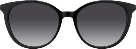 Pearl - Round Black Sunglasses