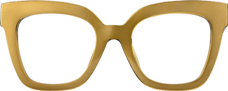 Naila - Square Yellow Eyeglasses