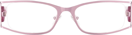 Elle - Rectangle Pink Eyeglasses