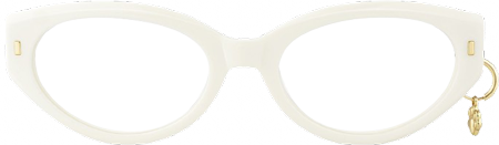 Meow - Cat Eye White Eyeglasses