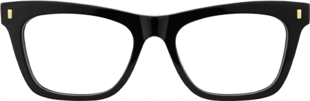 Calico - Square Black Eyeglasses