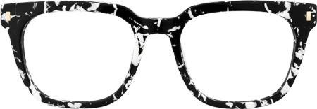 Vinyl - Square Pattern Eyeglasses