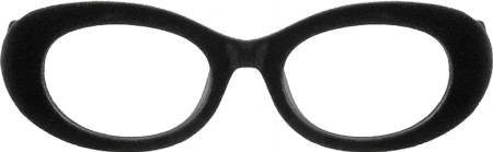 Royale - Oval Black Eyeglasses