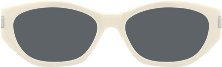 Reign - Geometric White Sunglasses