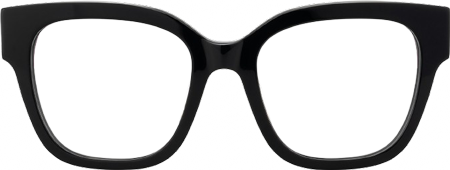 Lorette - Square Black Eyeglasses
