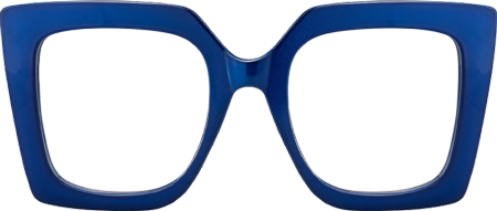 Adrienne - Square Blue Eyeglasses
