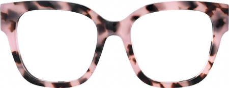 Lorette - Square Pink Eyeglasses