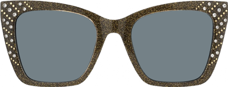 Glitz - Cat Eye Brown Sunglasses