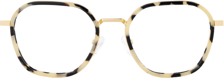 Mitchell Mixed Tortoise Frame Glasses with Geometric Shape | Zeelool