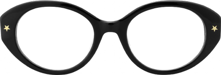 Starlust - Oval Black Eyeglasses