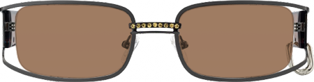 Riff - Rectangle Grey Sunglasses