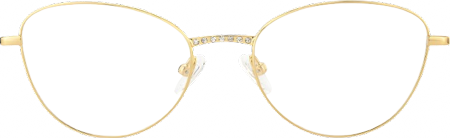 Starlette - Cat Eye Gold Eyeglasses