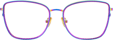 Ronan Eyeglasses in Rectangle Iridescent Frame | Zeelool