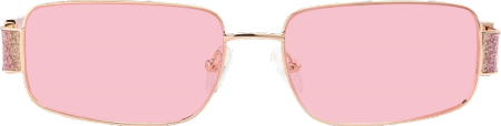 Alexandra - Rectangle Pink Sunglasses
