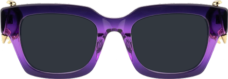 Sabrina - Rectangle Purple Sunglasses