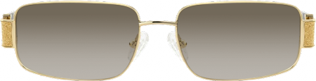 Alexandra - Rectangle Gold Sunglasses