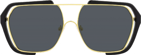 Porsha - Aviator Black Sunglasses