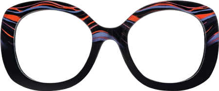 Athina - Round Black Eyeglasses