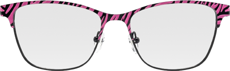 Laser - Rectangle Pink Eyeglasses